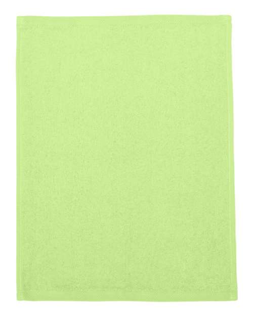 Q-Tees T600 Hemmed Fingertip Towel - Lime - side