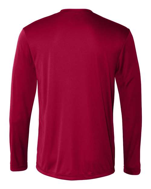 Hanes 482L Unisex Cool DRI® Long Sleeve Performance T-Shirt - Deep Red - back