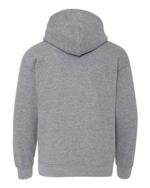 Gildan 18500B Youth Heavy Blend™ Hooded Sweatshirt - Graphite Heather - back