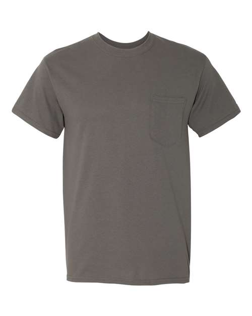 Gildan 5300 Unisex Heavy Cotton™ Pocket T-Shirt - Charcoal - front
