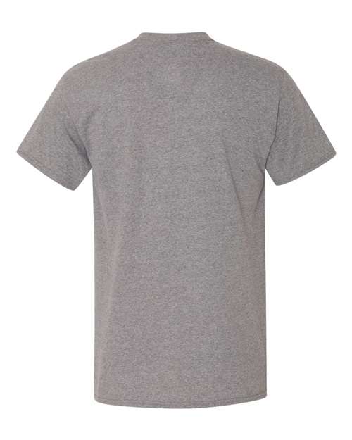 Gildan 5300 Unisex Heavy Cotton™ Pocket T-Shirt - Graphite Heather - back