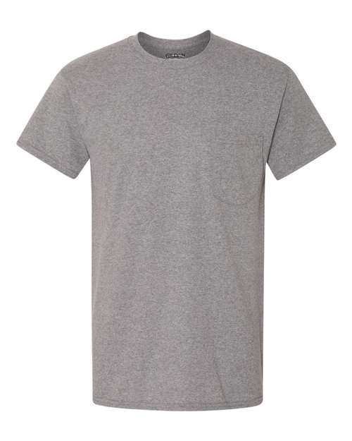 Gildan 5300 Unisex Heavy Cotton™ Pocket T-Shirt - Graphite Heather - front