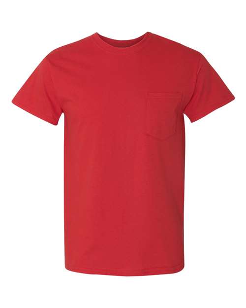 Gildan 5300 Unisex Heavy Cotton™ Pocket T-Shirt - Red - front