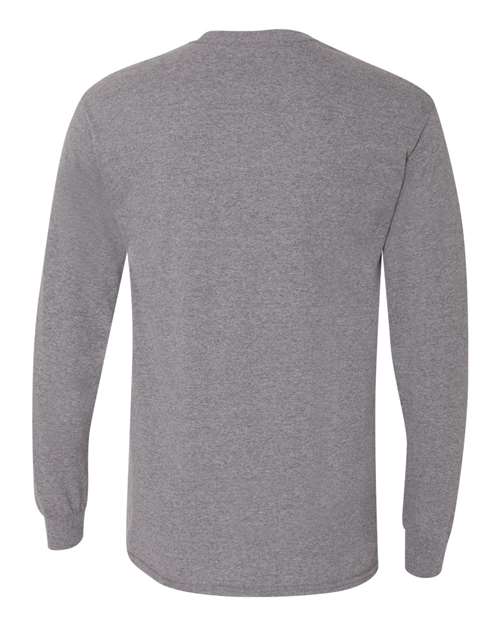 Gildan 8400 Unisex DryBlend® 50/50 Long Sleeve T-Shirt - Graphite Heather - back