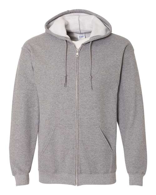 Gildan 18600 Unisex Heavy Blend™ Full-Zip Hooded Sweatshirt - Graphite Heather - front