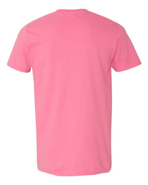 Gildan 64000 Unisex Softstyle® T-Shirt - Azalea - back