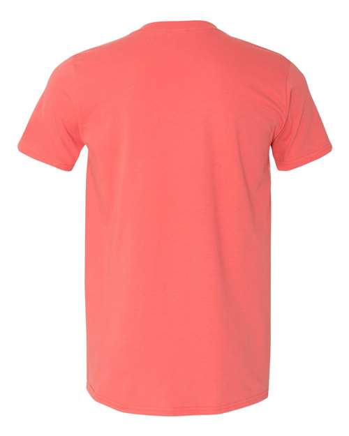 Gildan 64000 Unisex Softstyle® T-Shirt - Coral Silk - back
