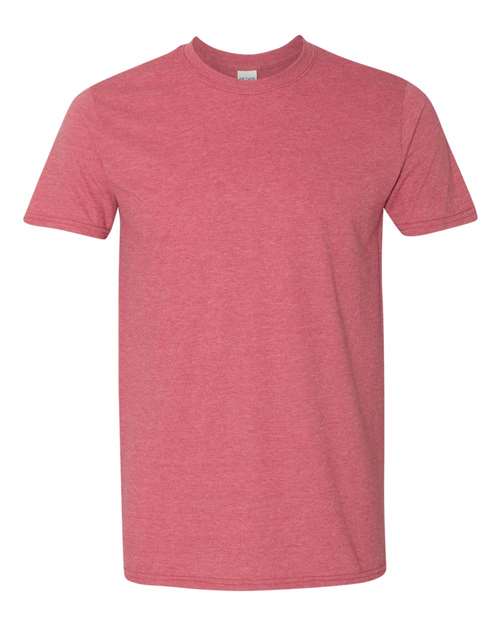 Gildan 64000 Unisex Softstyle® T-Shirt - Heather Cardinal Red - front