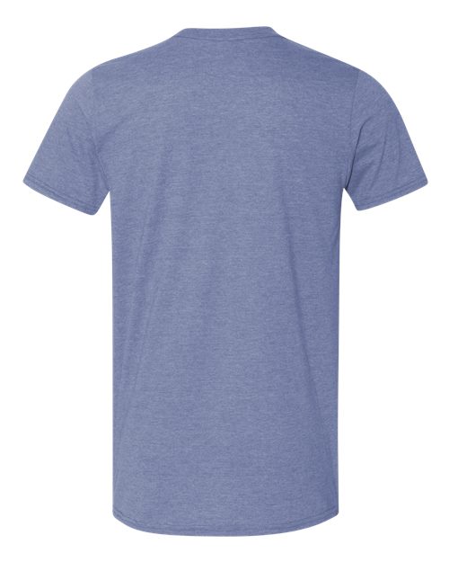 Gildan 64000 Unisex Softstyle® T-Shirt - Heather Indigo - back