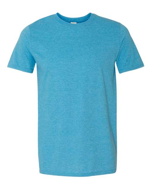 Gildan 64000 Unisex Softstyle® T-Shirt - Heather Sapphire - front