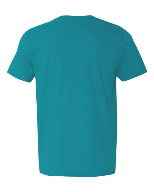 Gildan 64000 Unisex Softstyle® T-Shirt - Tropical Blue - back