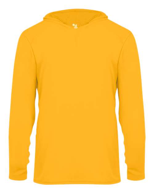 Badger 2105 Youth B-Core Hooded Long Sleeve T-Shirt - Gold - front