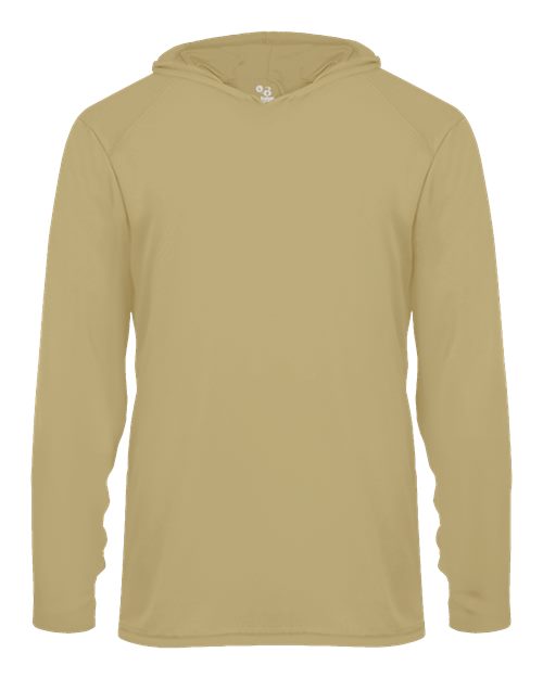 Badger 2105 Youth B-Core Hooded Long Sleeve T-Shirt - Vegas Gold - front