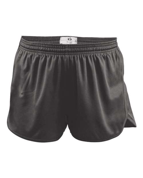 Alleson Athletic 2272 Youth B-Core Track Shorts - Graphite - front