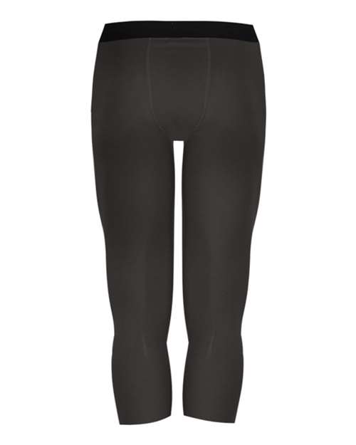 Badger 2611 Youth Compression Calf-Length Tights - Graphite - back