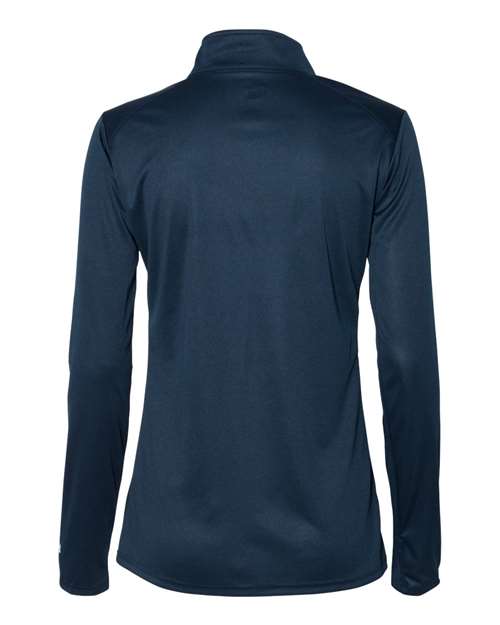 Badger 4103 Women’s B-Core Quarter-Zip Pullover - Navy/ Graphite - back