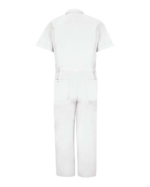 Red Kap CP40 Men's Speedsuit Short Sleeve - White - back