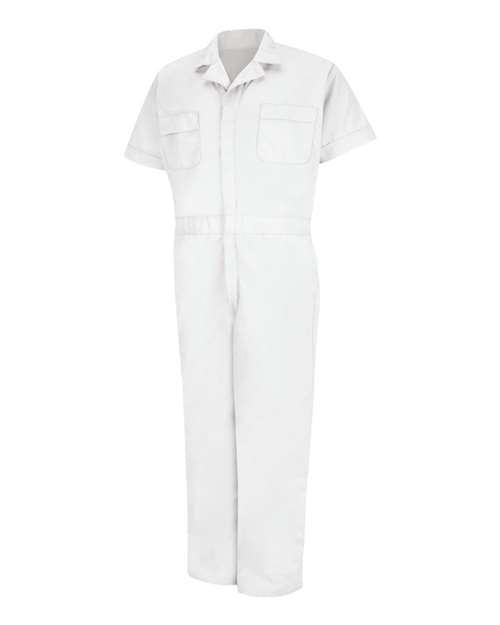 Red Kap CP40 Men's Speedsuit Short Sleeve - White - front