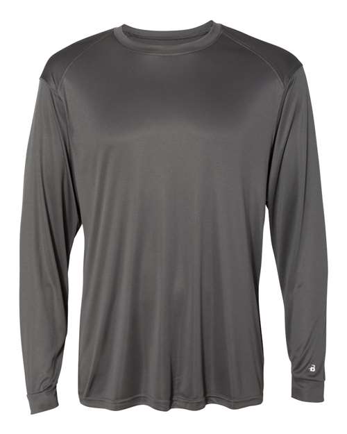 Badger 4004 Men's Ultimate SoftLock™ Long Sleeve T-Shirt - Graphite - front