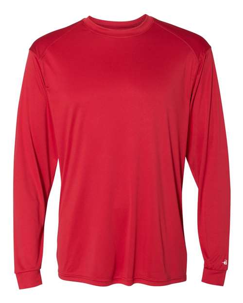 Badger 4004 Men's Ultimate SoftLock™ Long Sleeve T-Shirt - Red - front