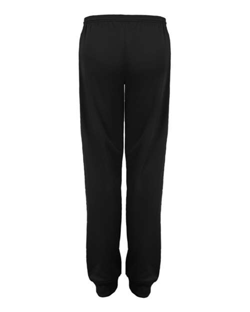 Badger 1476 Women's Performance Fleece Joggers - Black - back