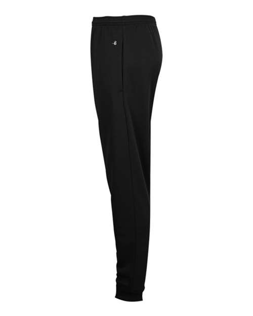 Badger 1476 Women's Performance Fleece Joggers - Black - side