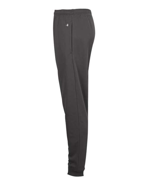 Badger 1476 Women's Performance Fleece Joggers - Graphite - side