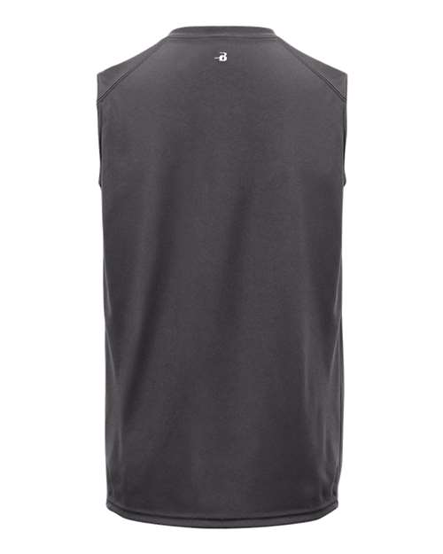 Badger 2130 Youth B-Core Sleeveless T-Shirt - Graphite - back