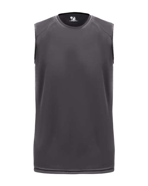 Badger 2130 Youth B-Core Sleeveless T-Shirt - Graphite - front