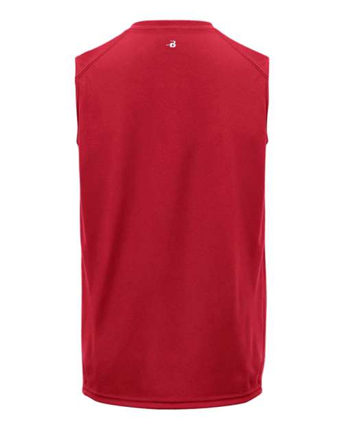 Badger 2130 Youth B-Core Sleeveless T-Shirt - Red - back