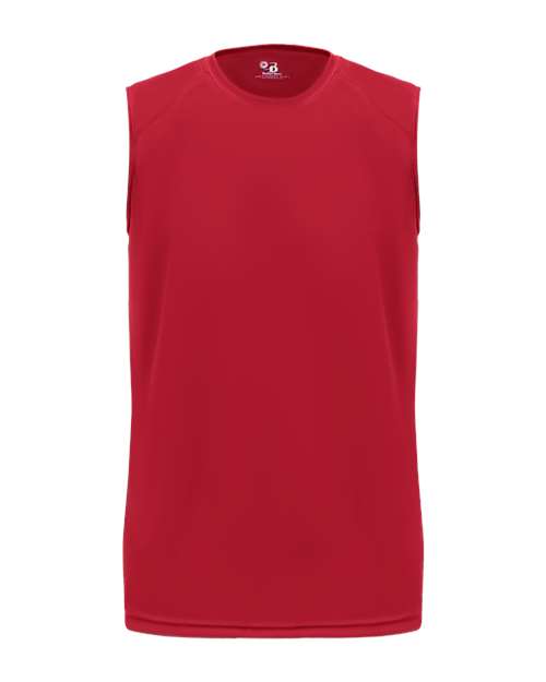 Badger 2130 Youth B-Core Sleeveless T-Shirt - Red - front
