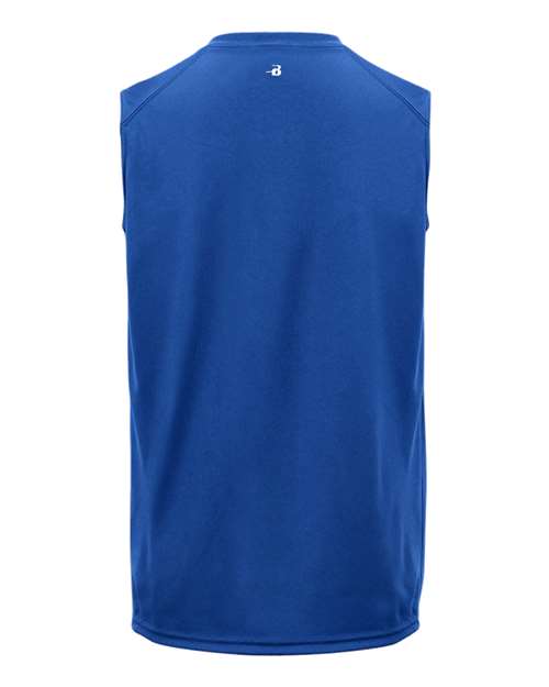 Badger 2130 Youth B-Core Sleeveless T-Shirt - Royal - back