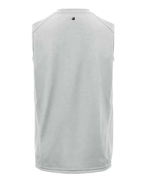 Badger 2130 Youth B-Core Sleeveless T-Shirt - Silver - back