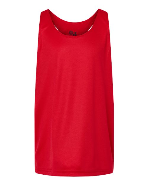Badger 2166 Girls’ B-Core Racerback Tank Top - Red - front