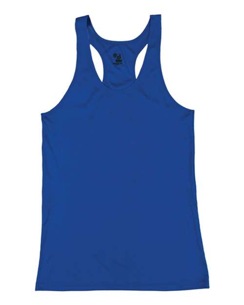 Badger 2166 Girls’ B-Core Racerback Tank Top - Royal - front
