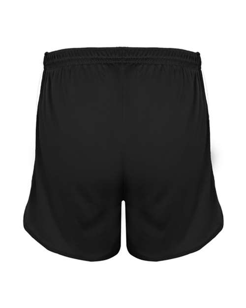 Alleson Athletic 2273 Youth Stride Shorts - Black/ White - back