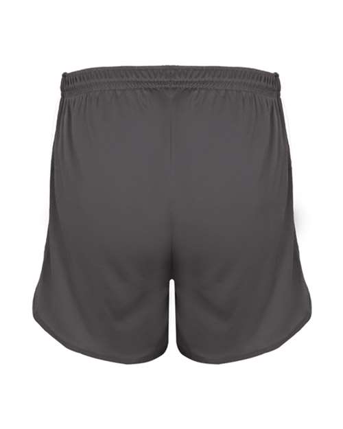 Alleson Athletic 2273 Youth Stride Shorts - Graphite/ White - back