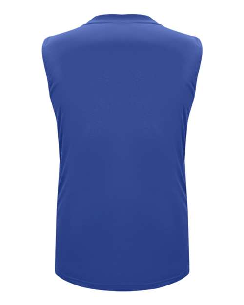 Badger 2566 Youth B-Pivot Rev. Tank Top - Royal/ White - back