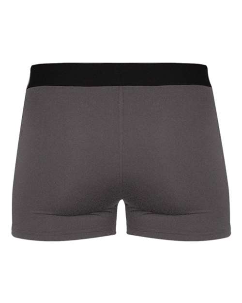 Badger 2629 Girls' Pro-Compression Shorts - Graphite - back