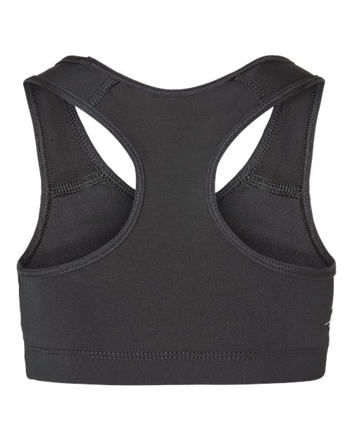 Badger 2636 Girls' B-Sport Bra Top - Black - back