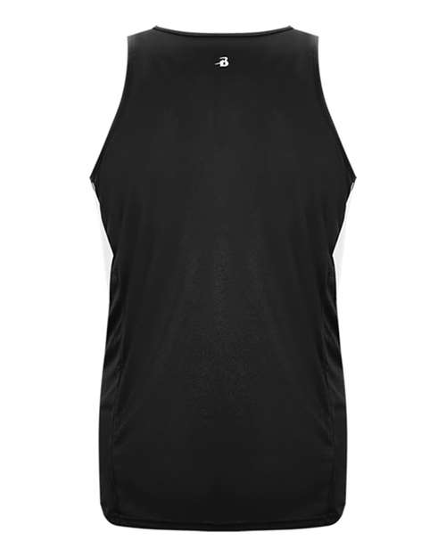Alleson Athletic 2667 Youth Stride Singlet - Black/ White - back