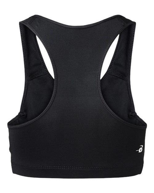 Badger 4636 Women's B-Sport Bra Top - Black - back