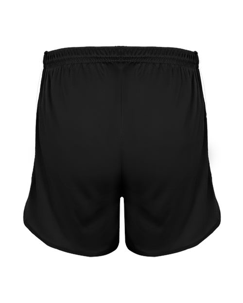 Alleson Athletic 7273 Men's Stride Shorts - Black/ White - back