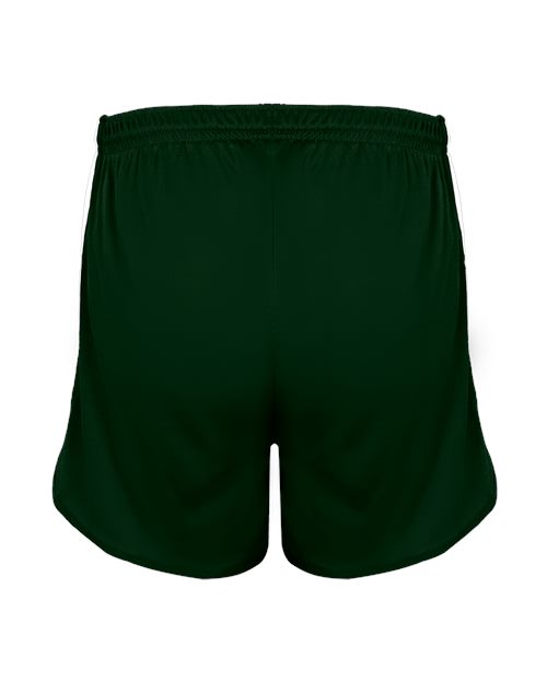 Alleson Athletic 7273 Men's Stride Shorts - Forest/ White - back