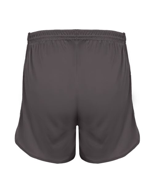 Alleson Athletic 7273 Men's Stride Shorts - Graphite/ White - back