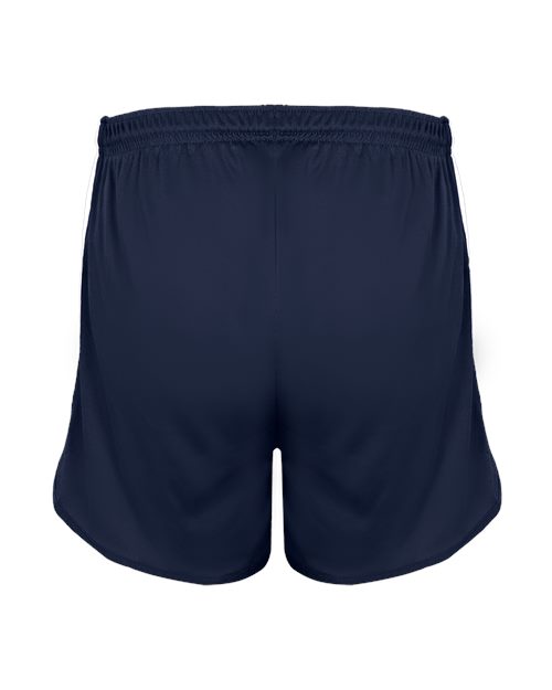 Alleson Athletic 7273 Men's Stride Shorts - Navy/ White - back