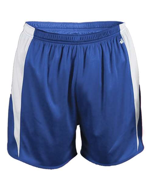 Alleson Athletic 7273 Men's Stride Shorts - Royal/ White - front