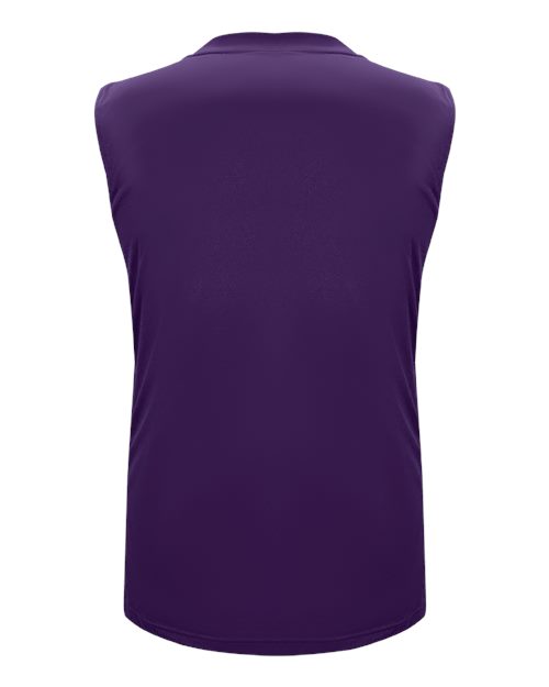 Alleson Athletic 8566 Men's B-Pivot Rev Tank Top - Purple/ White - back