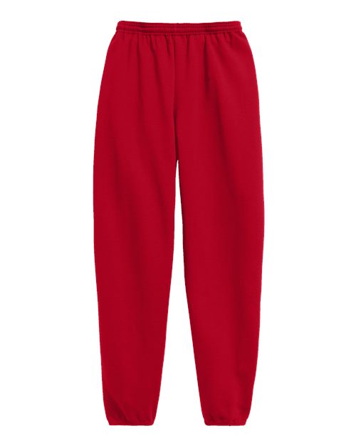Hanes P650 Unisex EcoSmart® Sweatpants - Deep Red - front