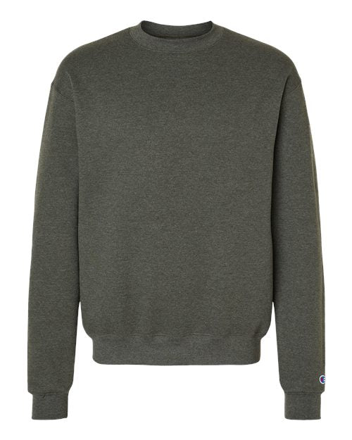 Champion S600 Unisex Powerblend® Crewneck Sweatshirt - Dark Green Heather - front